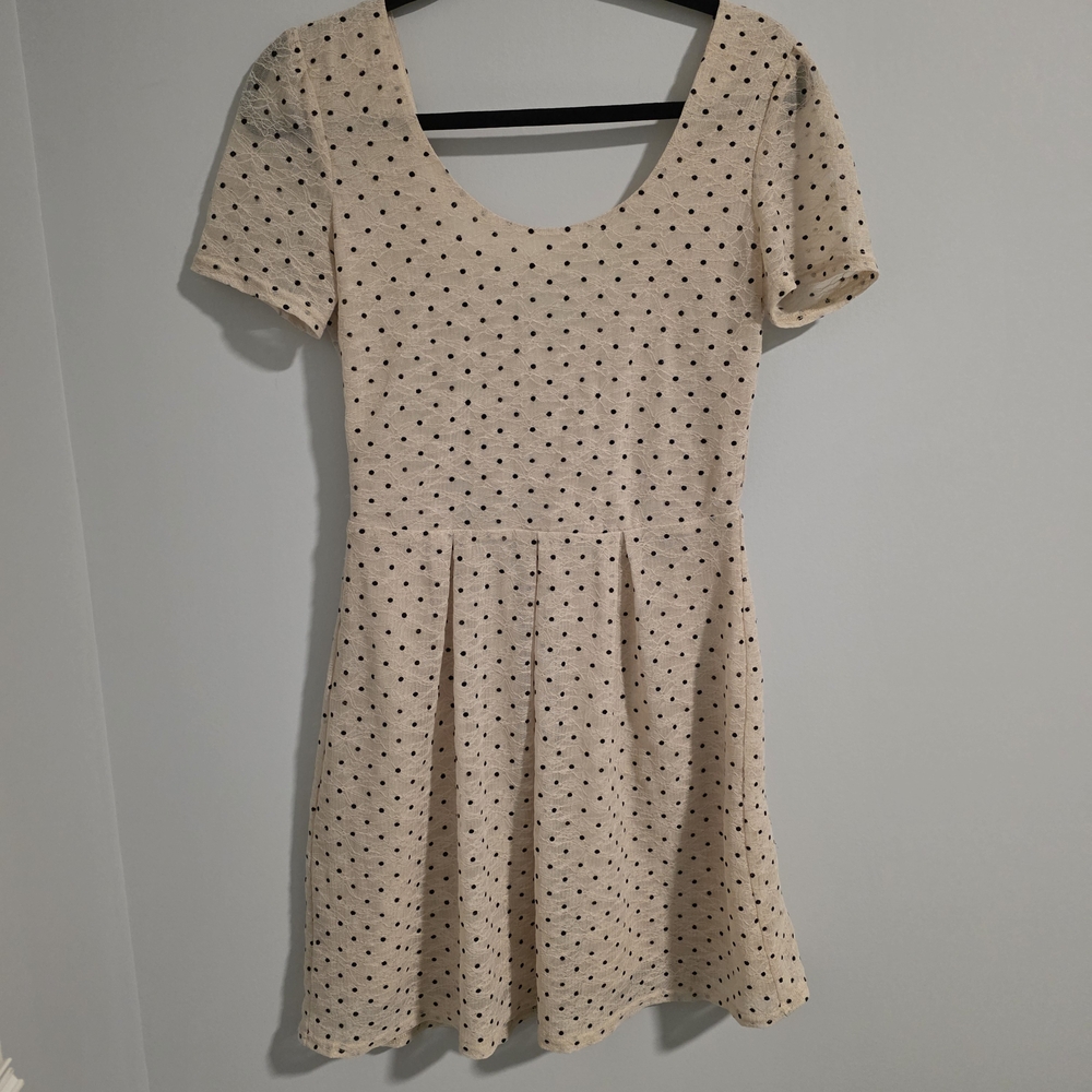Pins & Needles Cream and Black Mini Dress